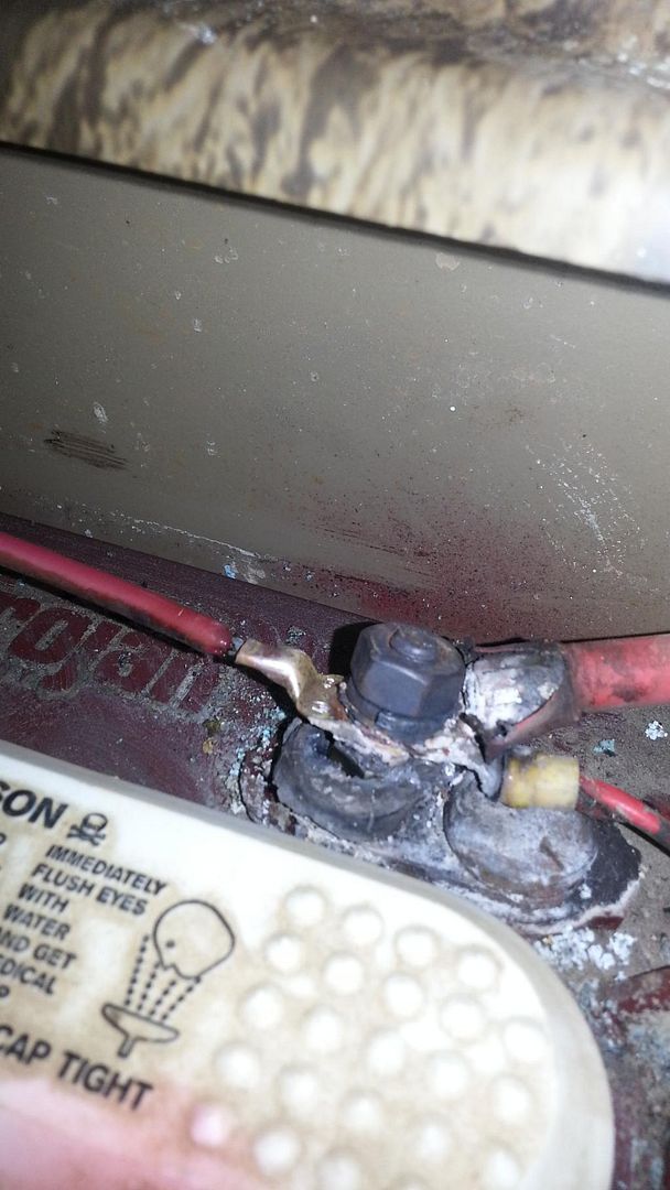 Battery post melted on golf cart!!!